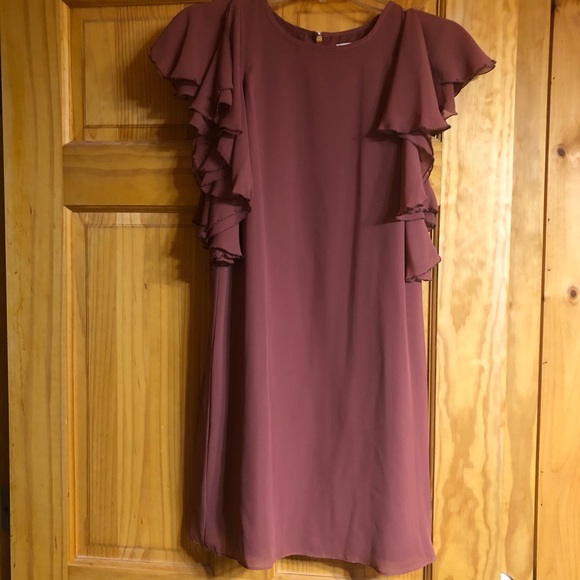 LC Conrad for Kohls flutter sleeve shift dress - Picture 2 of 6